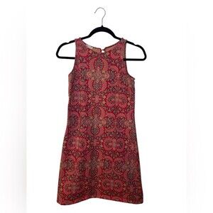 Talbots Pink Printed Sheath Halter Mini Dress